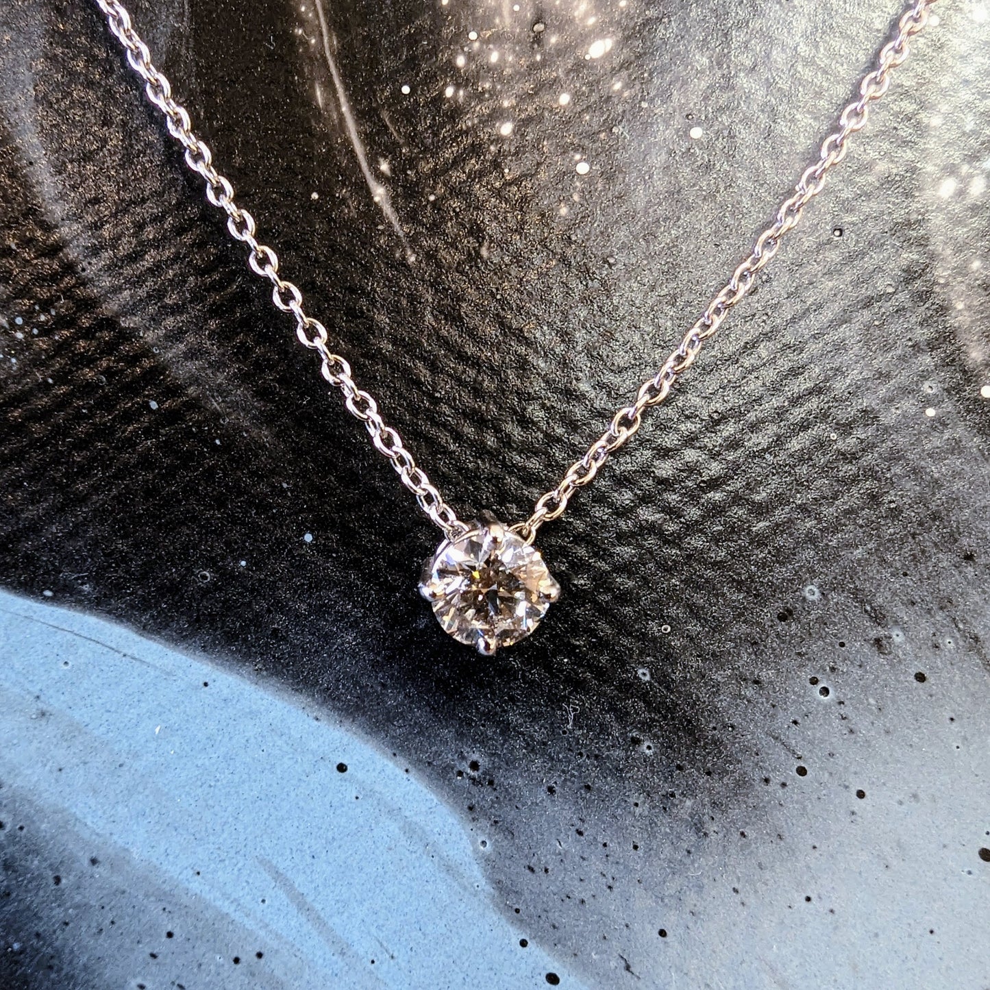 Plumb Gold Original Diamond Solitaire Necklace