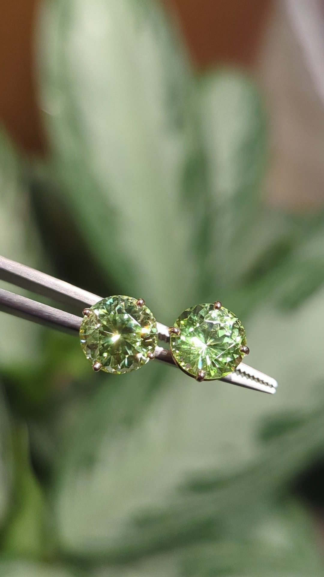 Load and play video in Gallery viewer, Plumb Gold Original Peridot Studs
