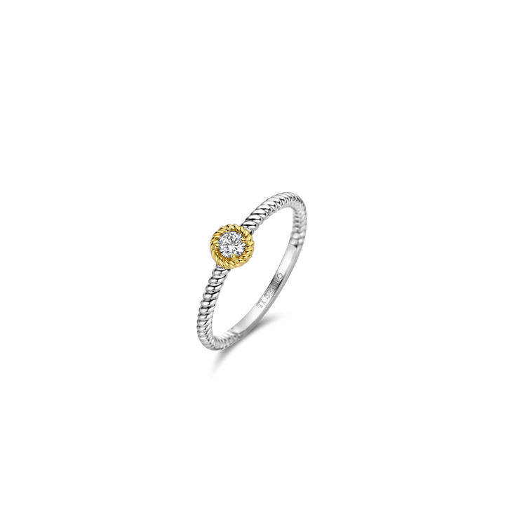 Rope Ring with Bezel