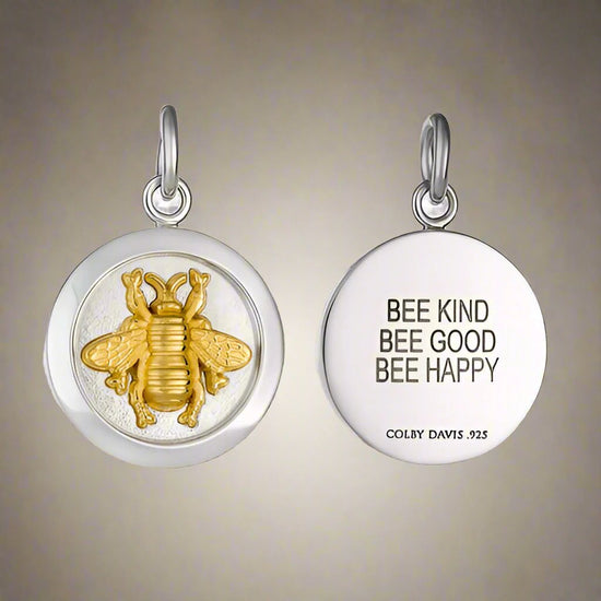 Two Toned Bee Pendant