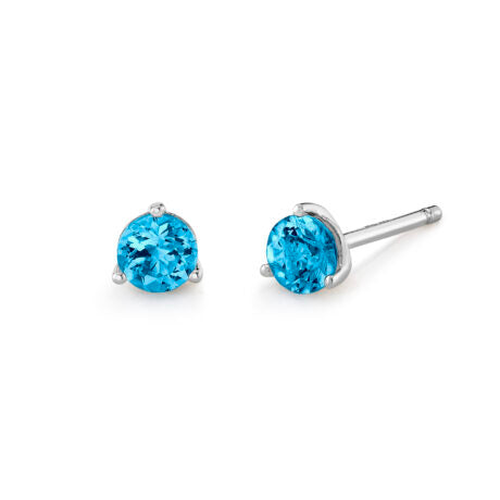 Blue Topaz Studs