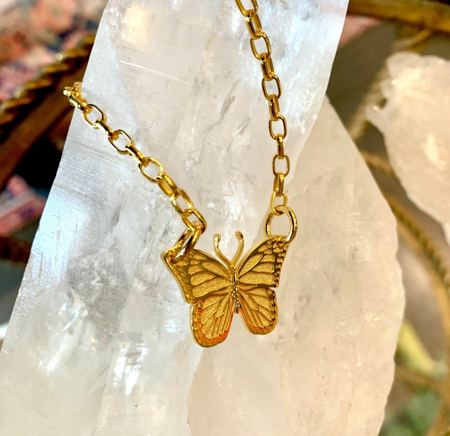 Butterfly Bar Necklace