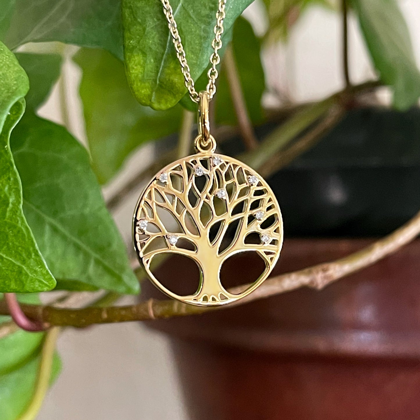Breuning Tree of Diamonds Necklace