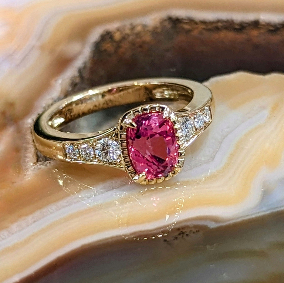 Padparadscha Sapphire Ring