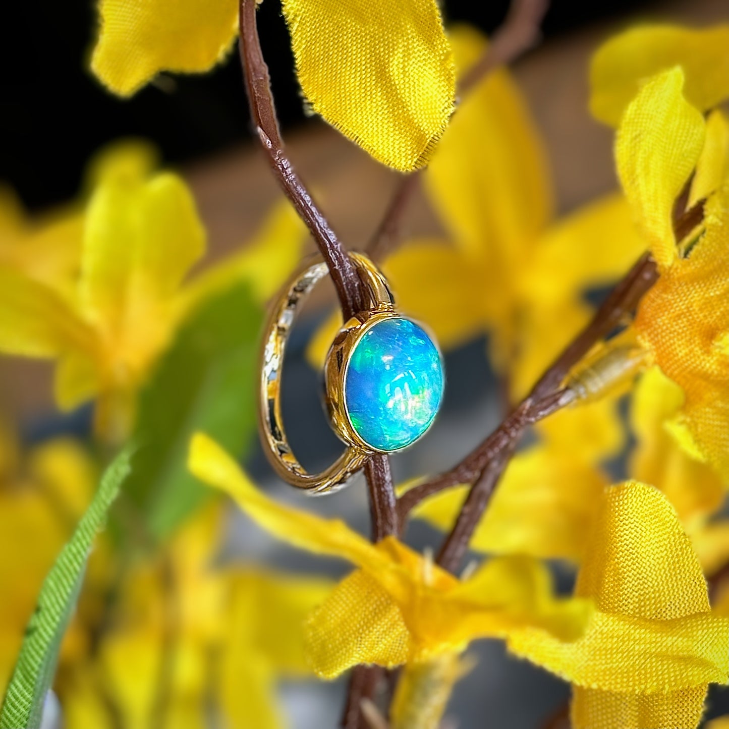 Ethiopian Opal Oval Ring