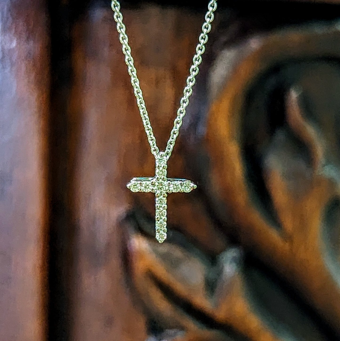 Petite Diamond Cross