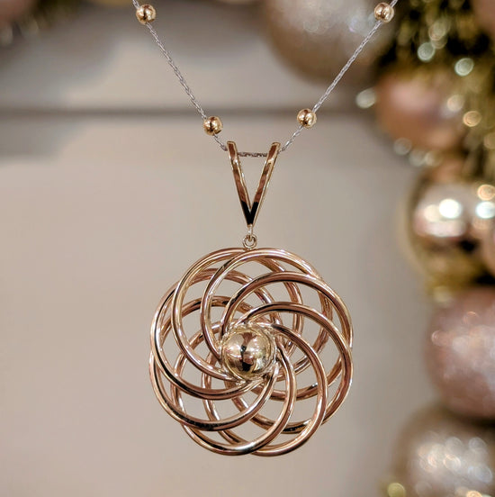 Swirl circle Pendant