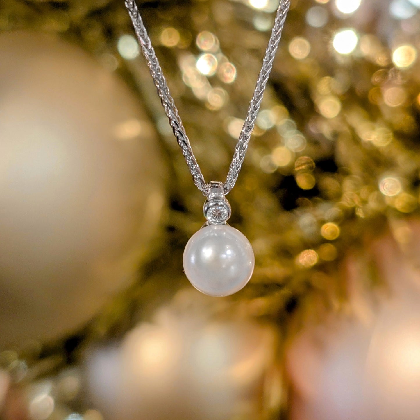 Pearl and Diamond Pendant