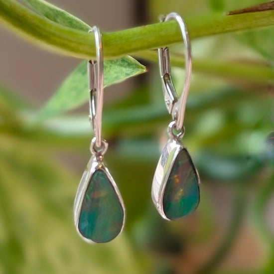 Petite Ethiopan Opal Dangles