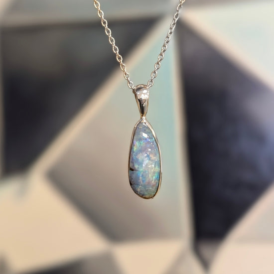 Sky Blue Boulder Opal