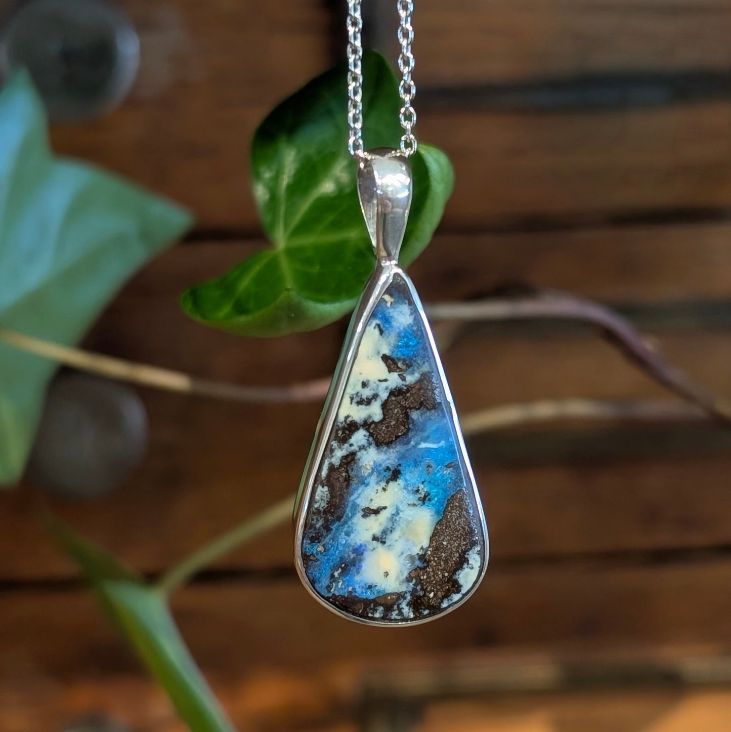 Earth Tone Boulder Opal Pendants