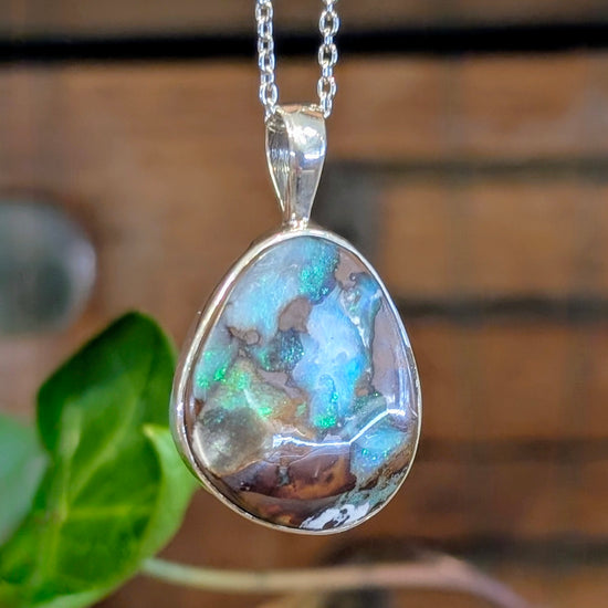 Earth Tone Boulder Opal Pendants