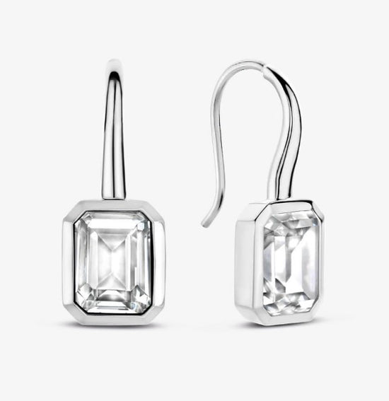 Emerald Cut CZ Dangles