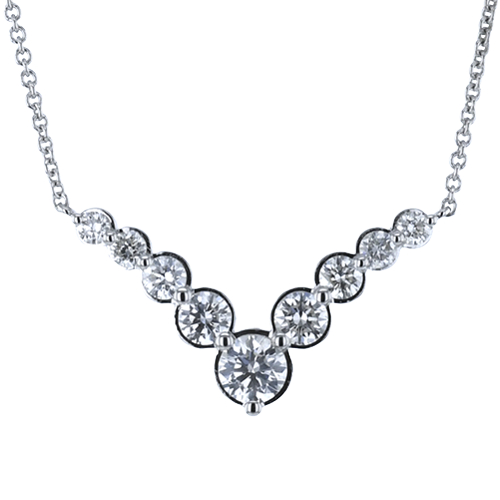 Diamond "V" Necklace