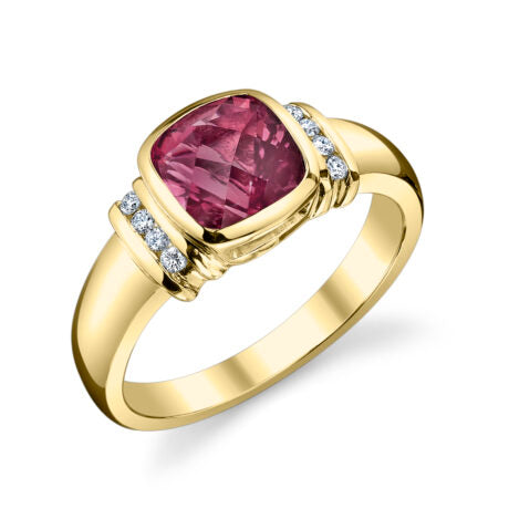 Rhodolite Bezel Ring