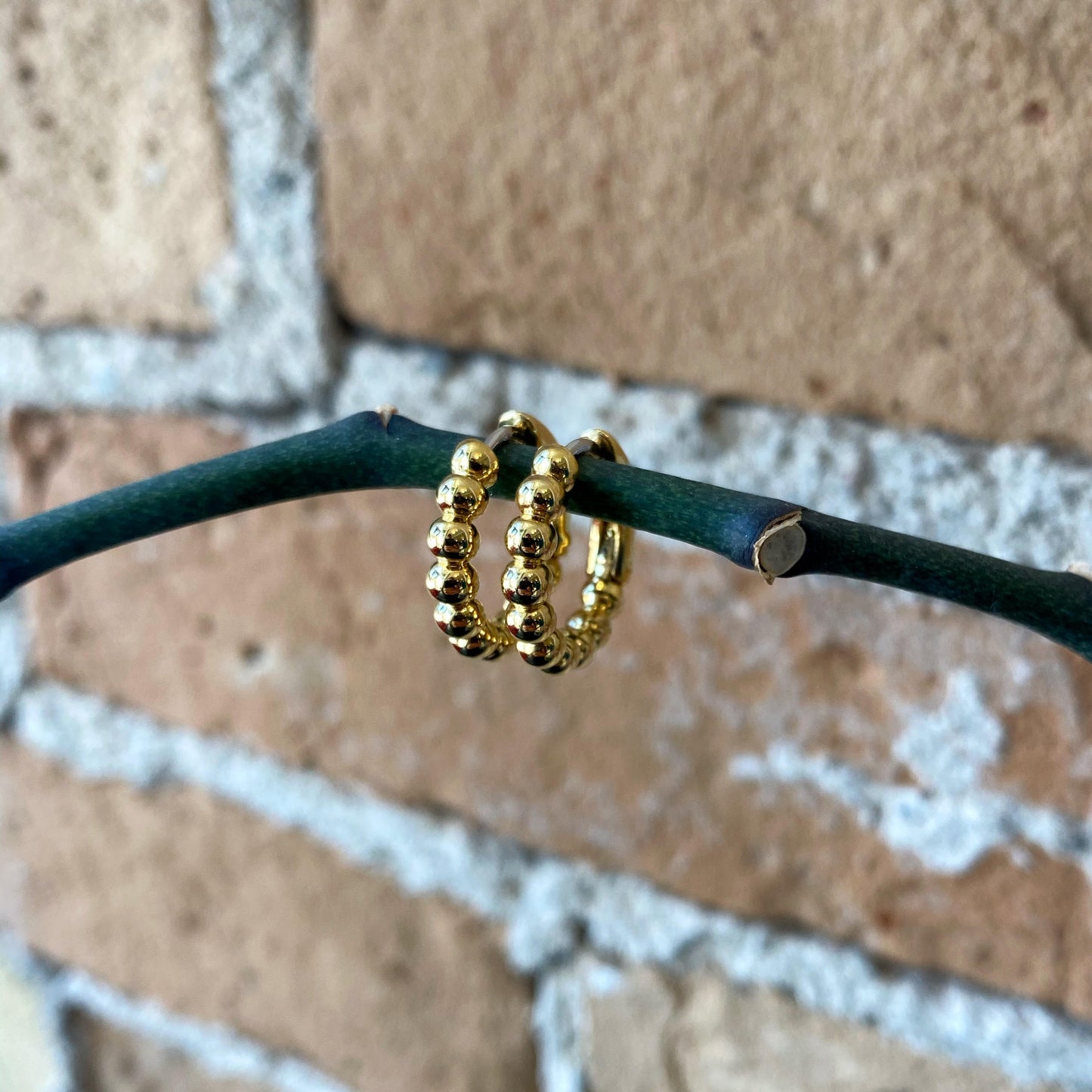 Beaded Hoop Earrings