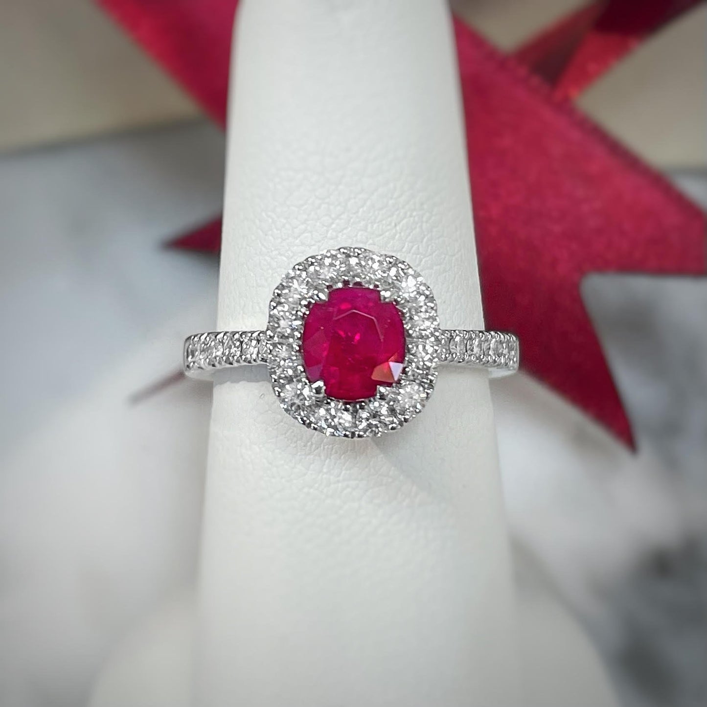 Zoma Color Ruby and Diamond Ring