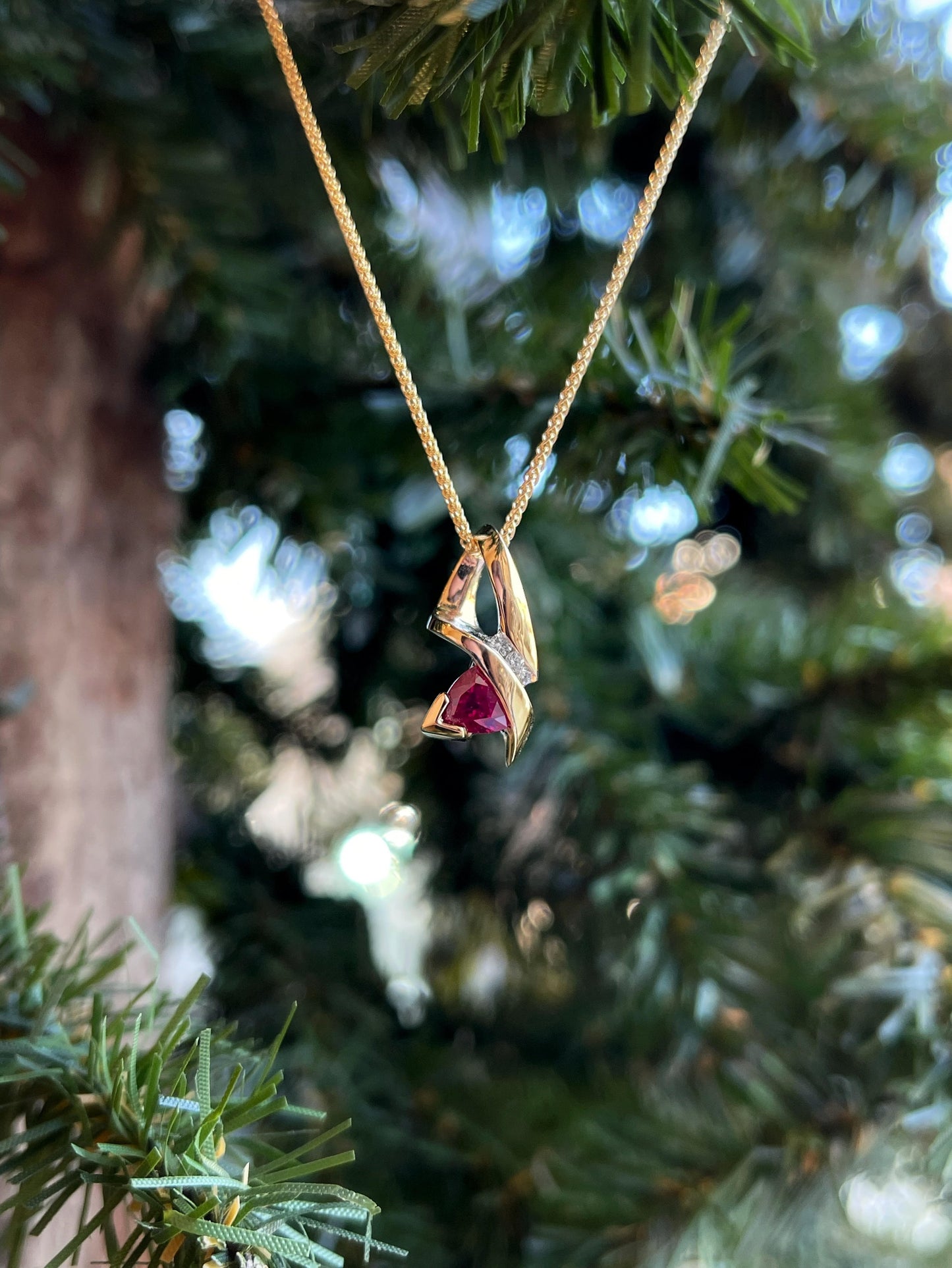 Load image into Gallery viewer, H L Designs Ruby Pendant
