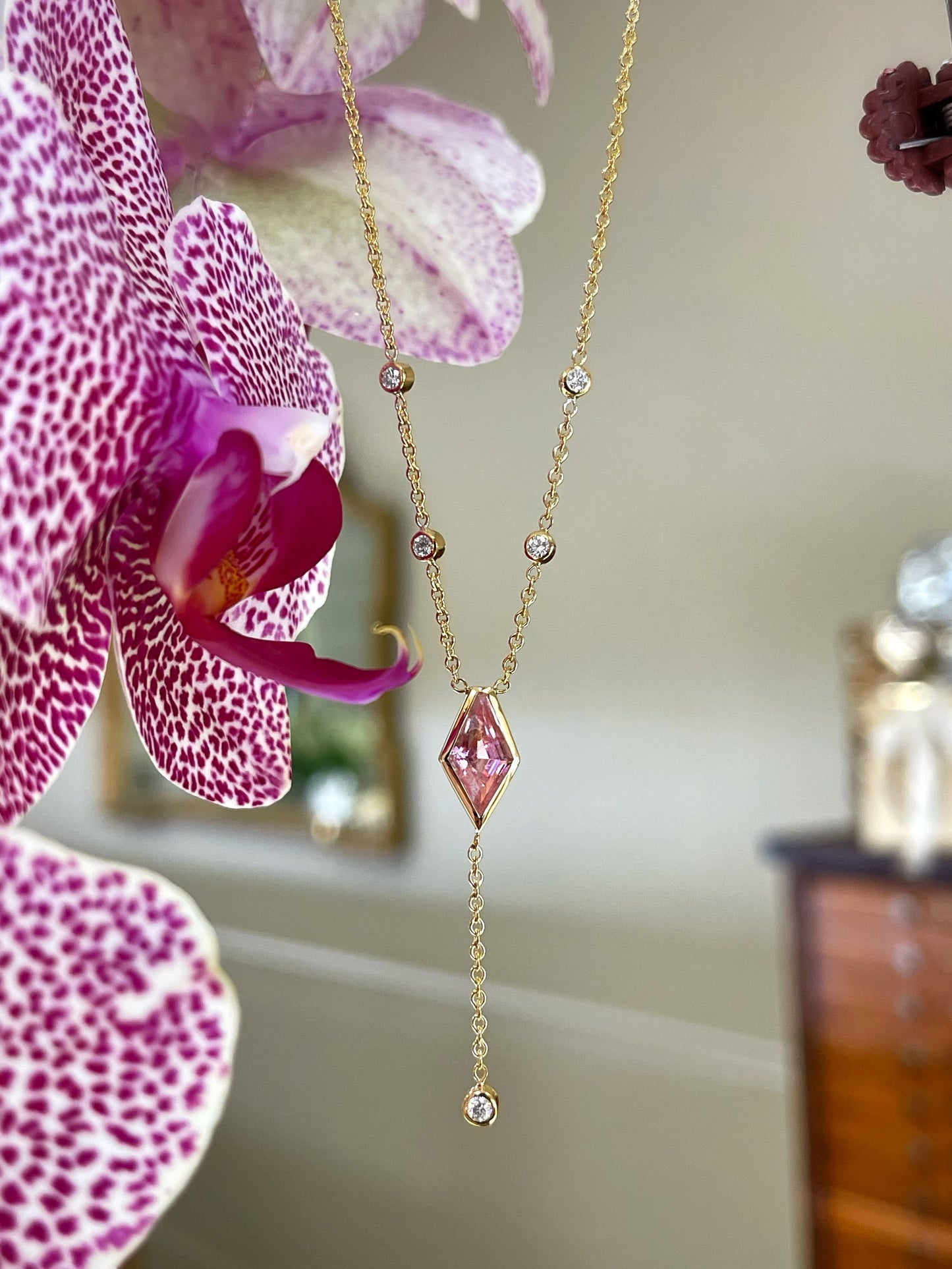Plumb Gold Original Pink Tourmaline Necklace