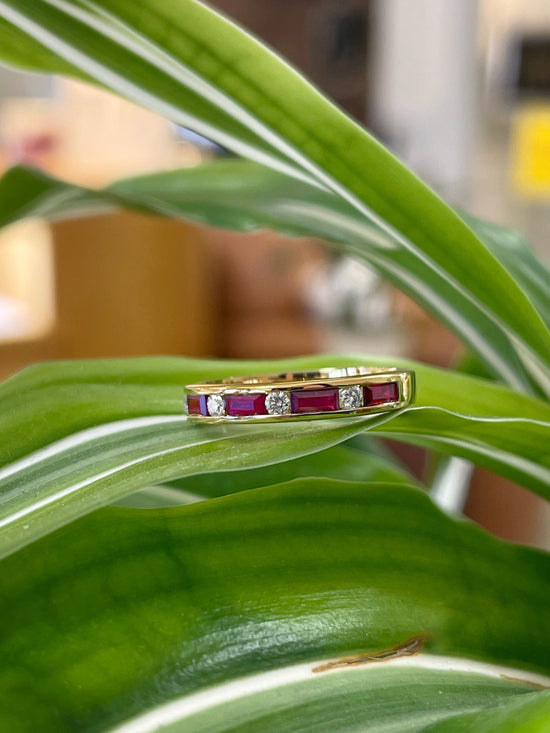 Stanton Color Ruby and Diamond Ring