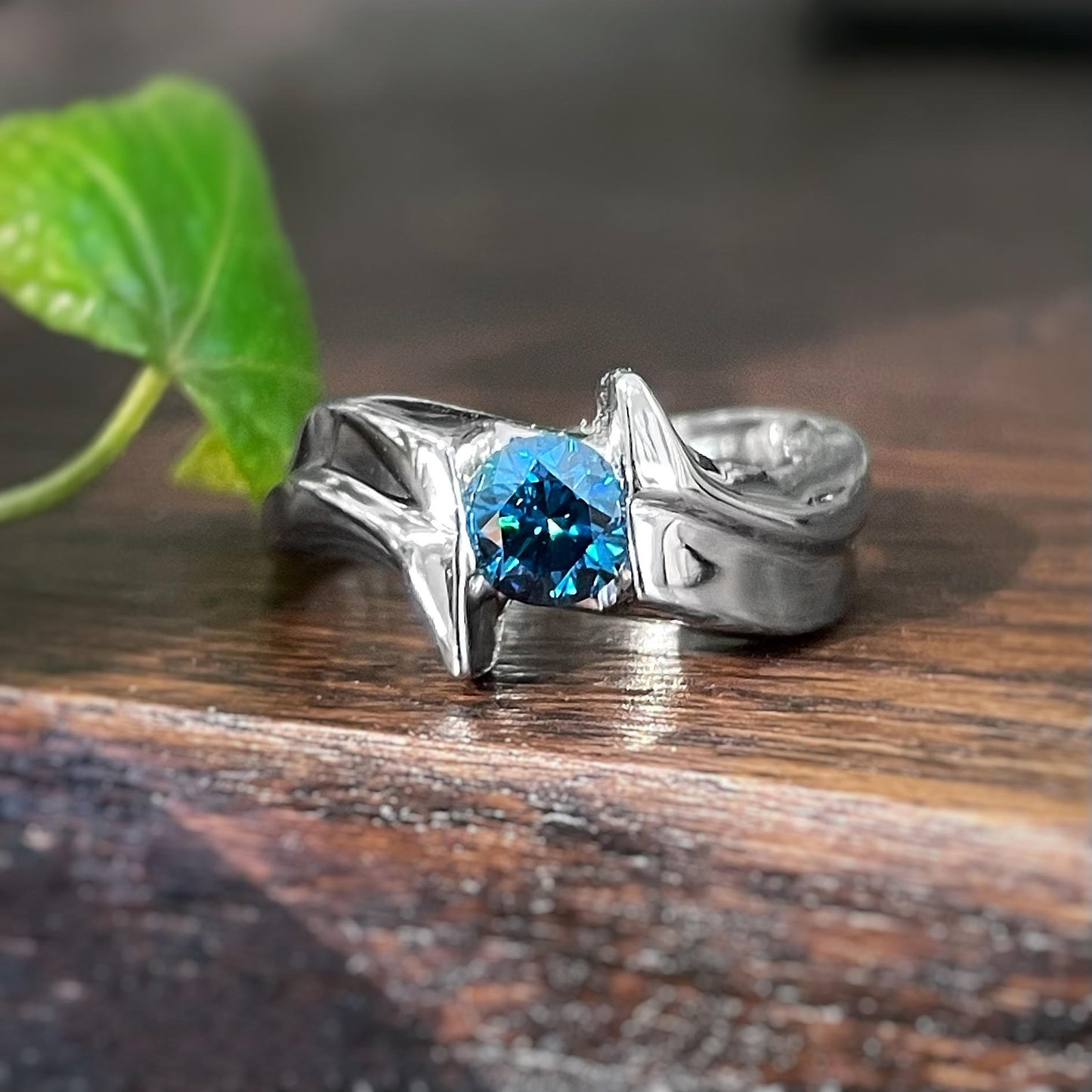 Plumb Gold Original Blue Diamond Ring