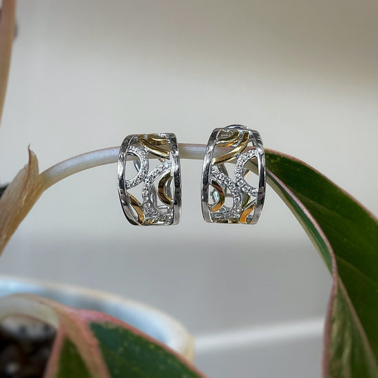 Breuning Diamond Circles Earrings