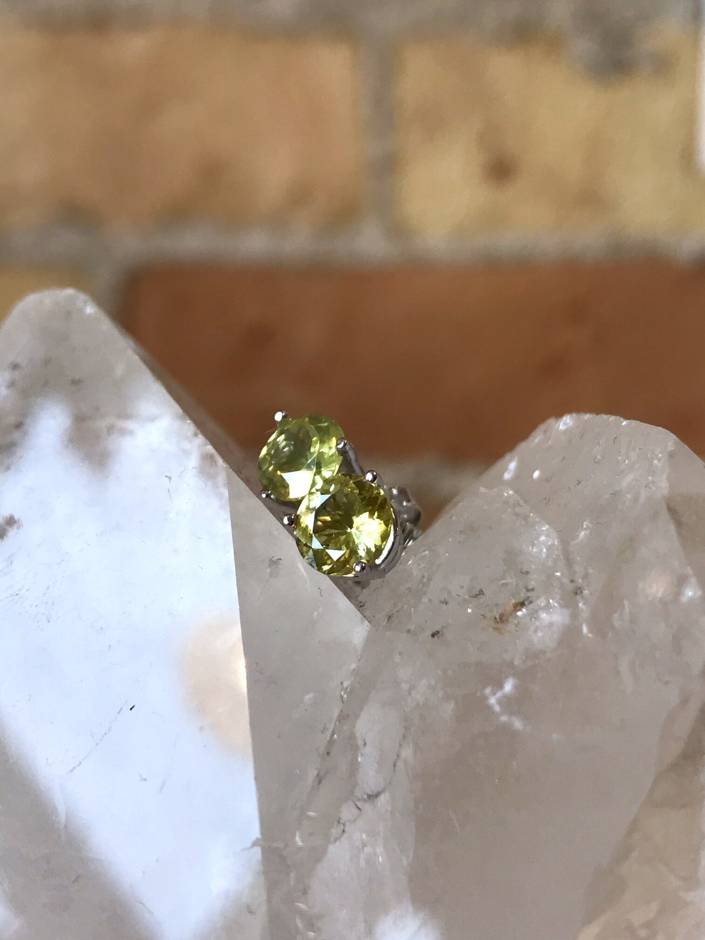 Load image into Gallery viewer, Plumb Gold Original Chrysoprase Studs
