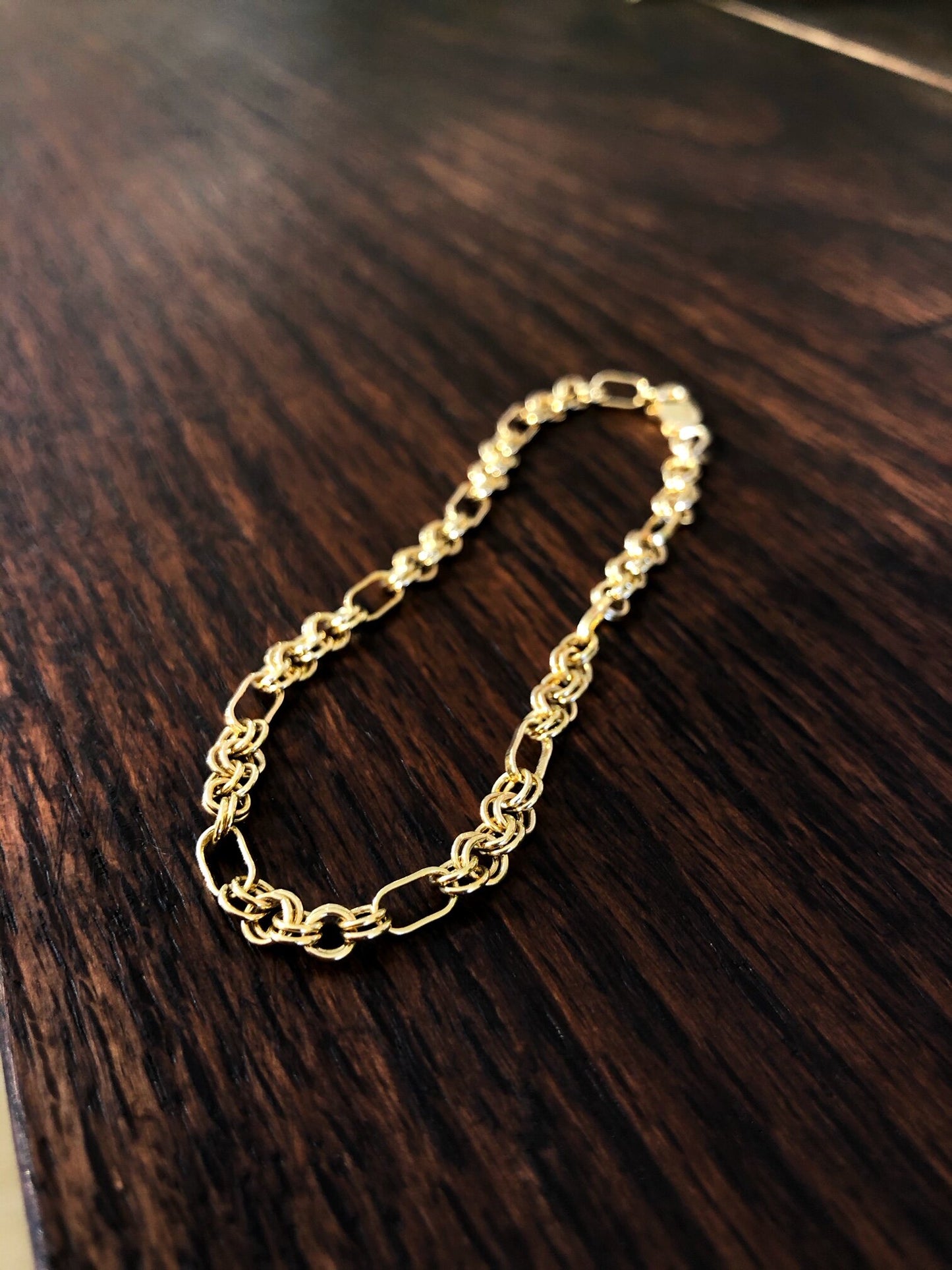 Double Circle Link Bracelet